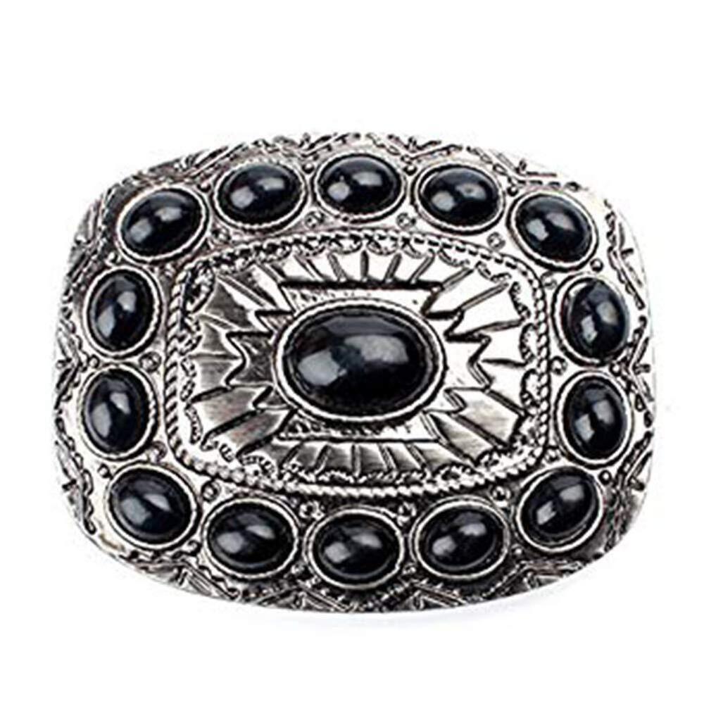 9673 Agate belt buckle western buckles and black